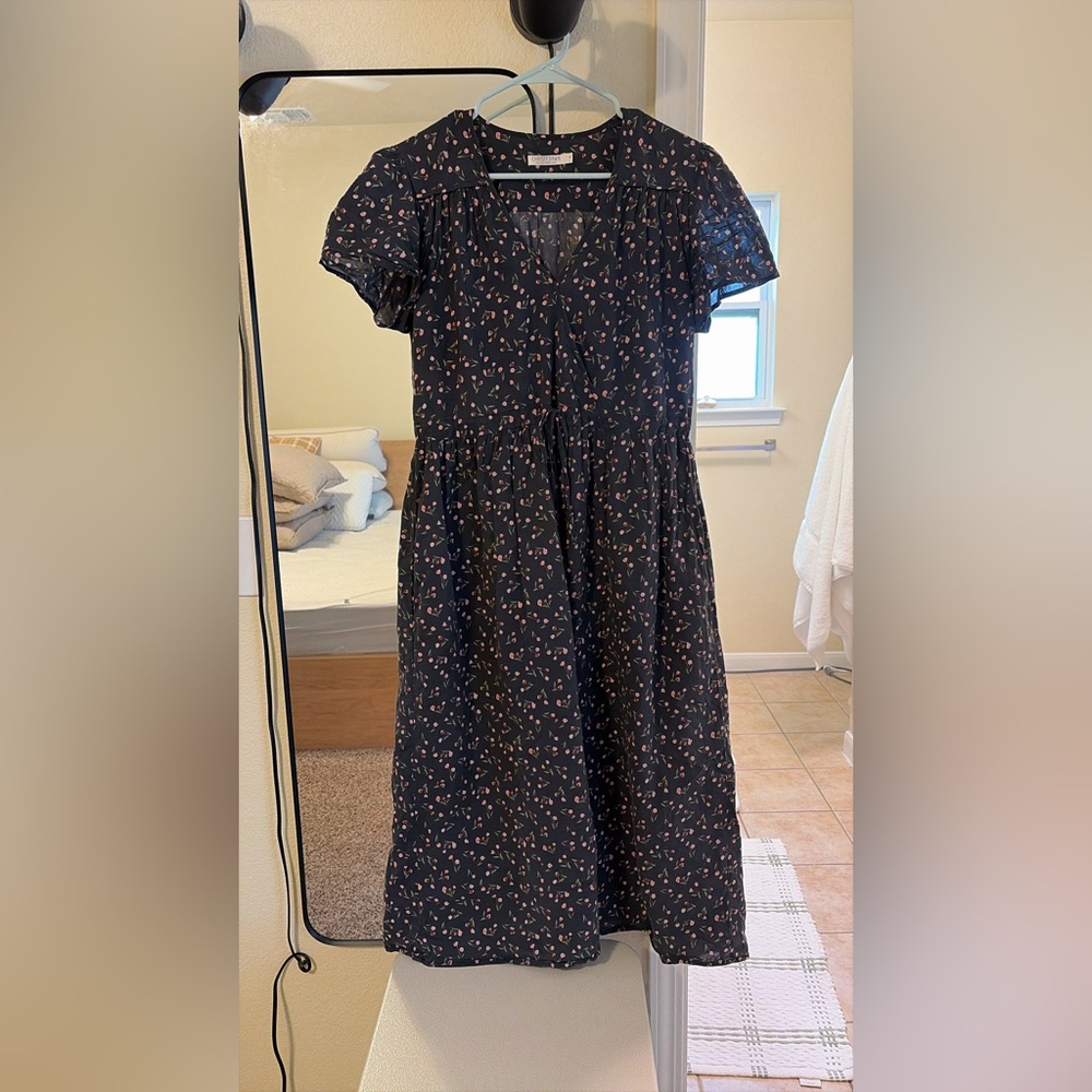 Christy Dawn Dress Noir Tulips